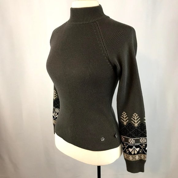The North Face Sweaters - North Face A5 Series Gray Mock Neck Knit Sweater S